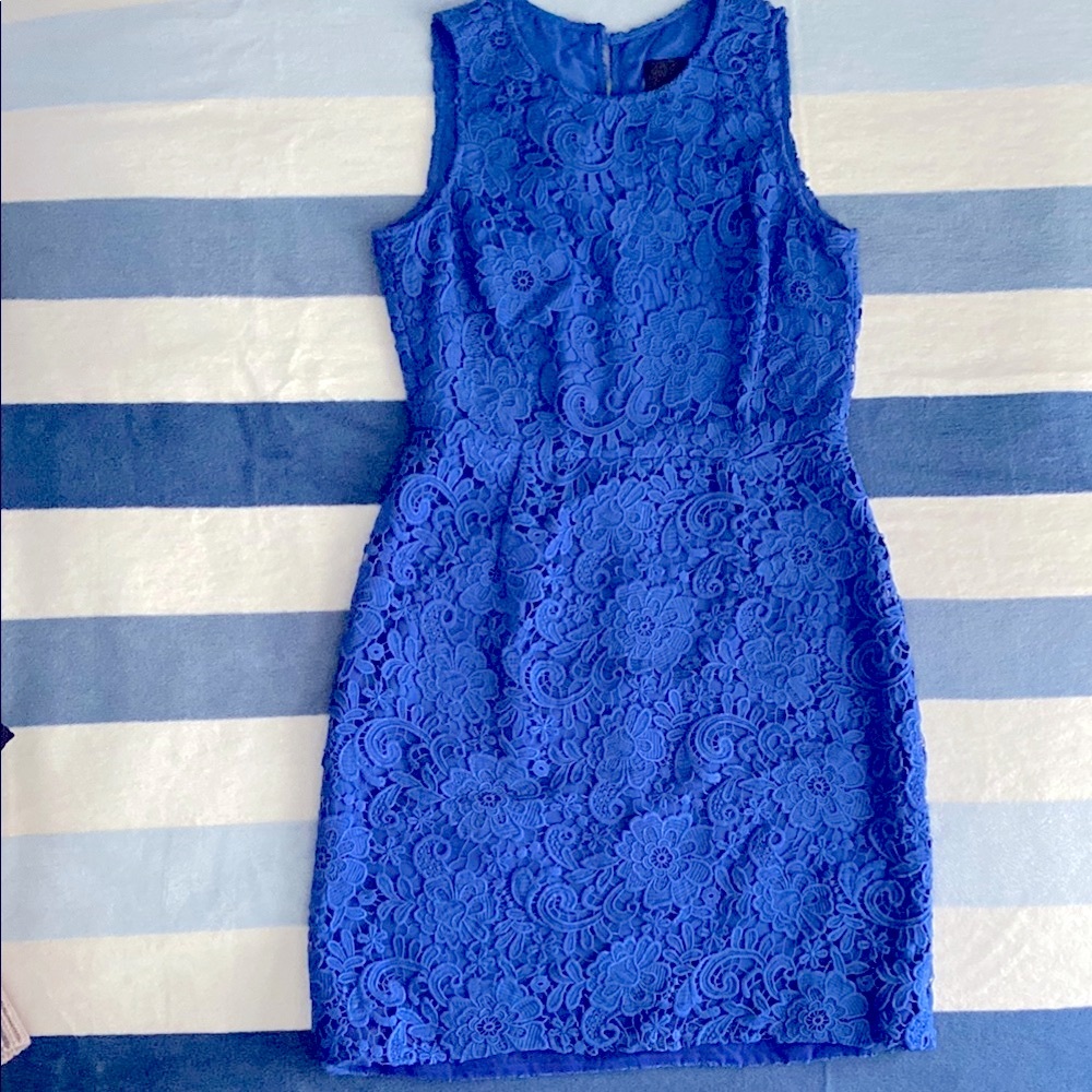 J. Crew Blue Lace Dress
